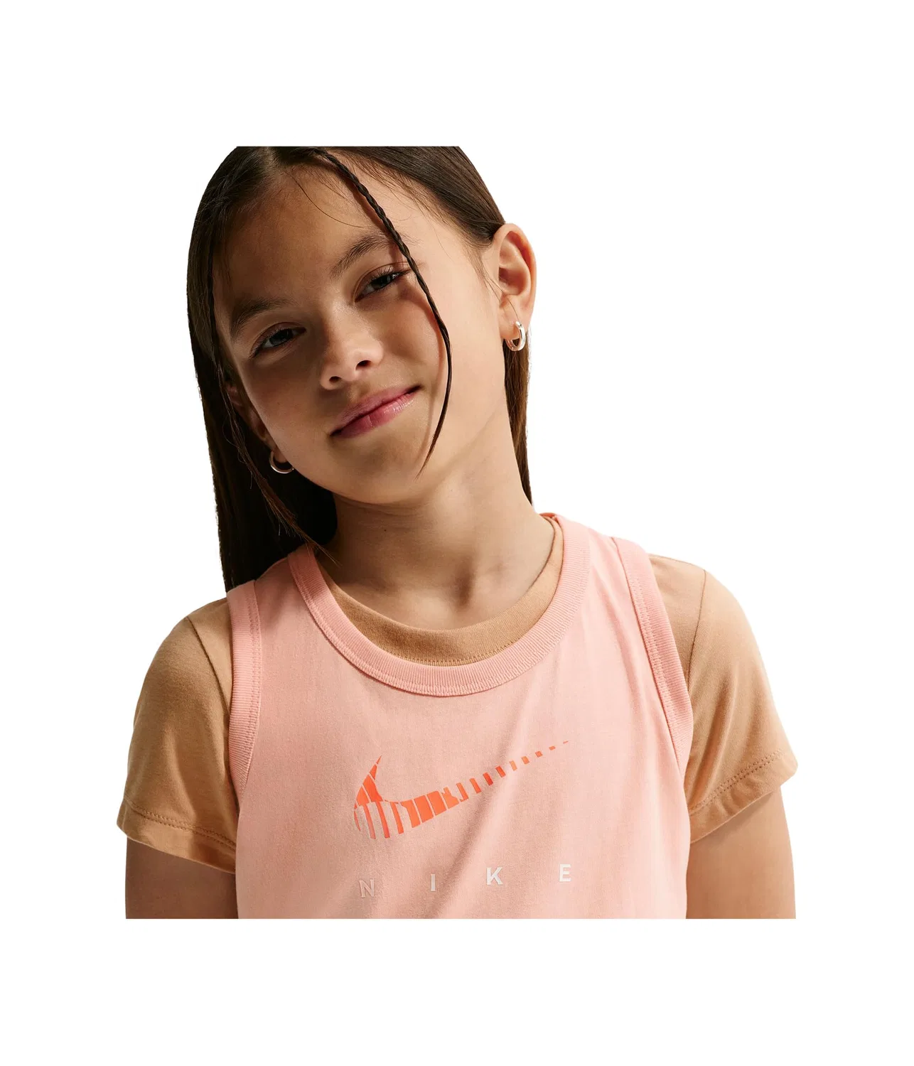 Спортивная майка (для маленьких и больших детей) Nike Kids, Arctic Orange — фото 4