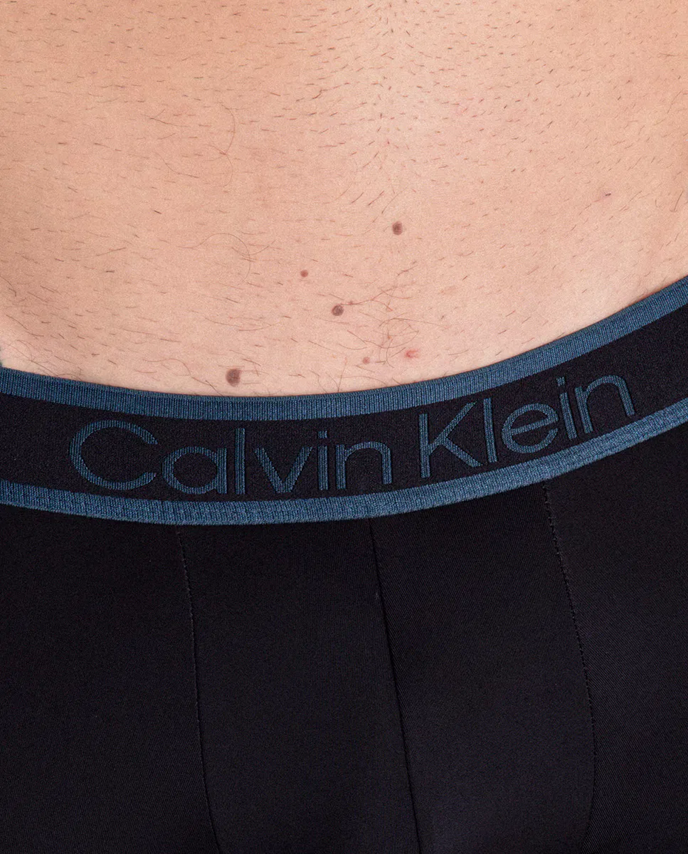 Боксеры с низкой посадкой, Bóxers Ajustados - Tonal Logo, Calvin Klein, черный — фото 3