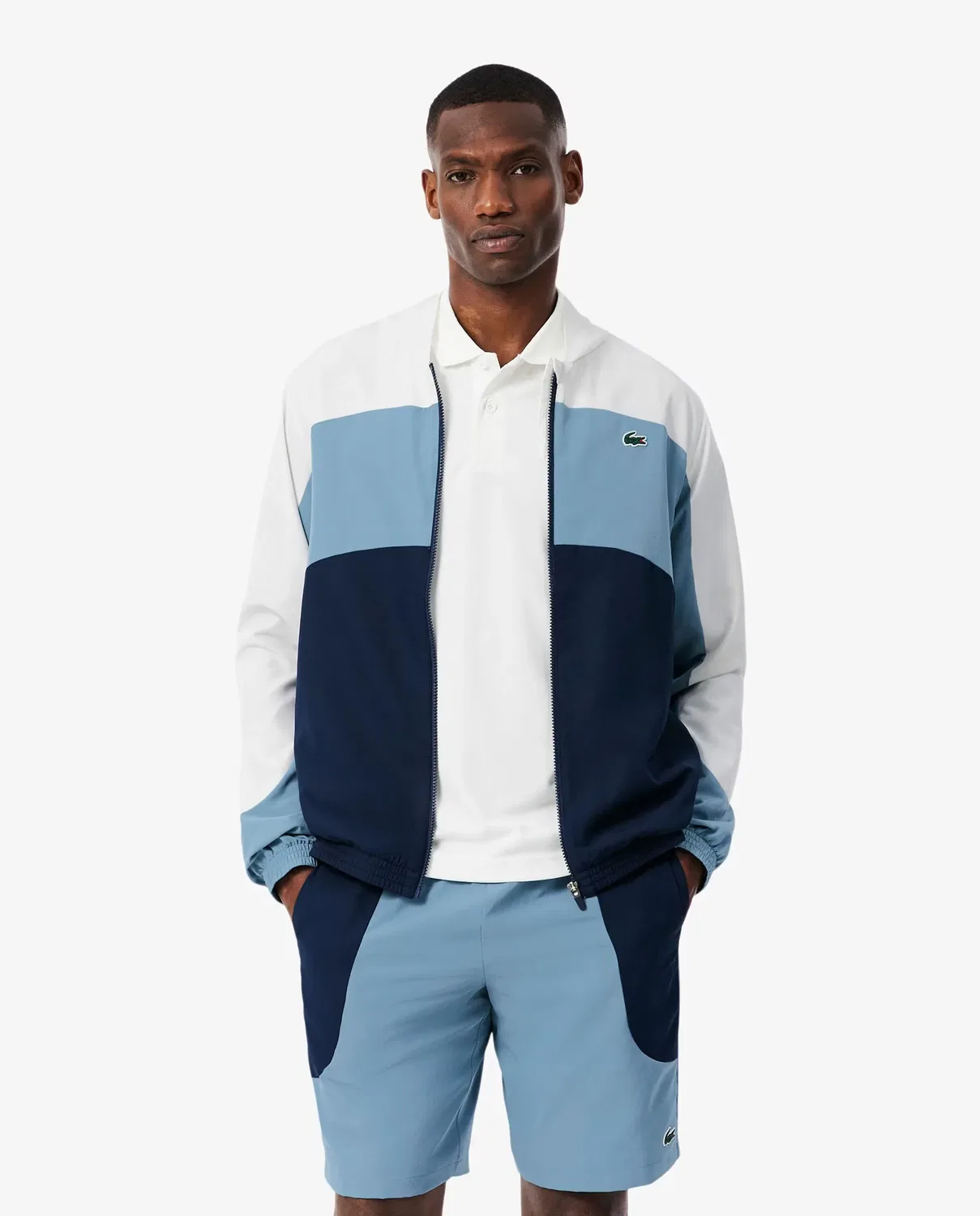 Мужская спортивная куртка с цветными блоками Lacoste, Azul