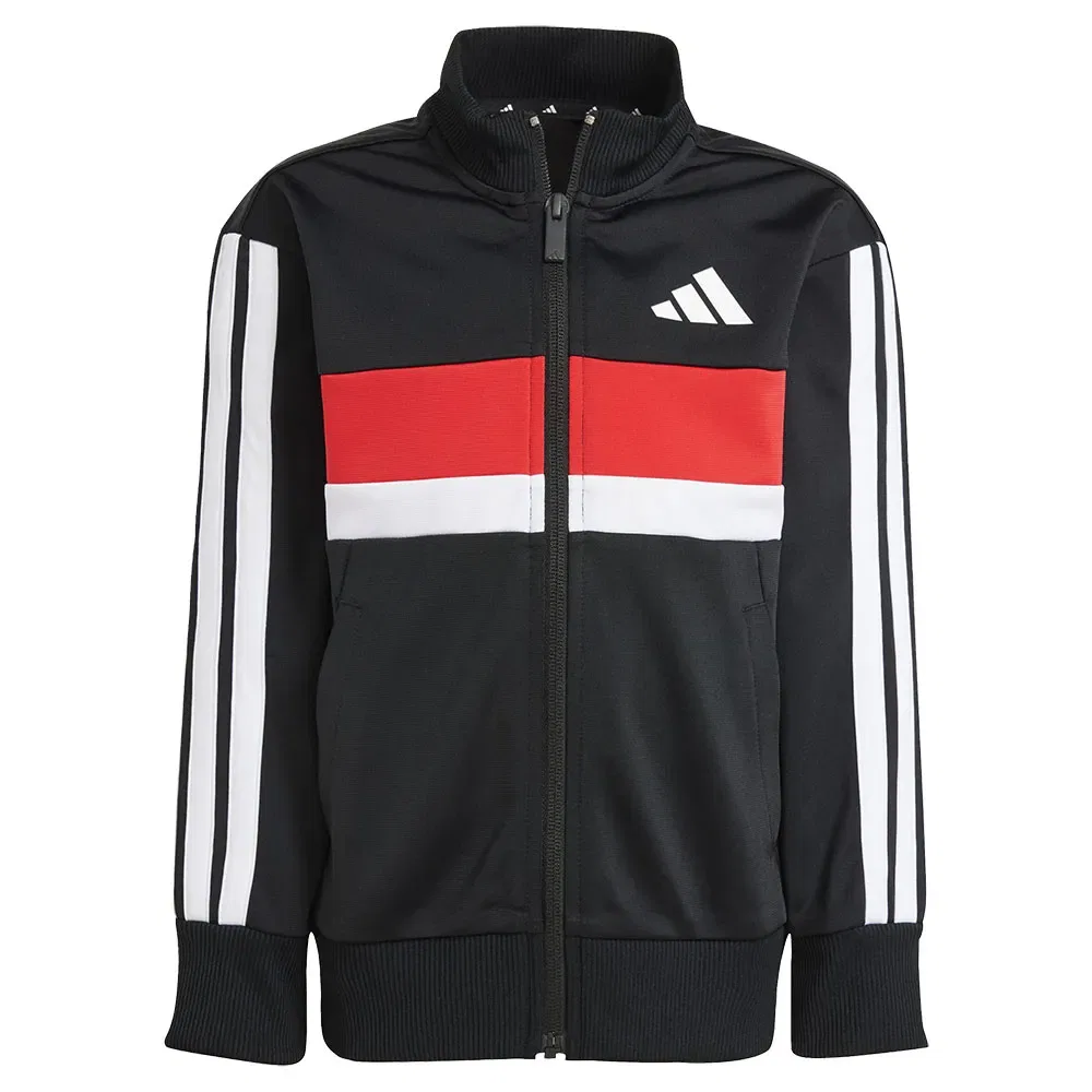 Детский спортивный костюм с принтом Tiberio 3 Stripes Tricot Adidas, Black — фото 4