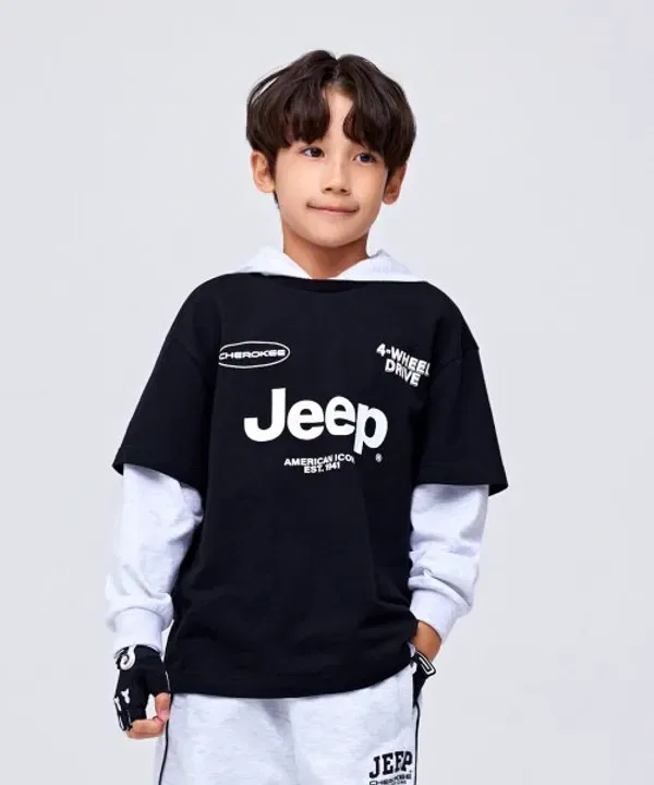 Худи с принтом Cherokee, Jeepkids