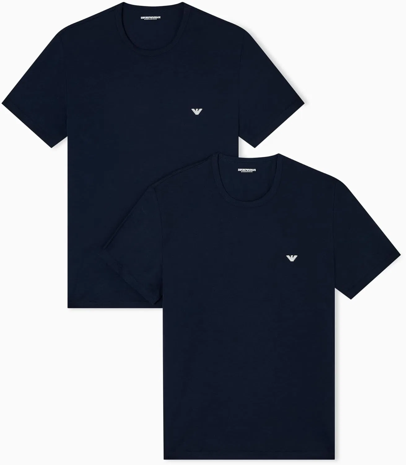 Мужская классическая футболка с круглым вырезом Emporio Armani, Armani Blue