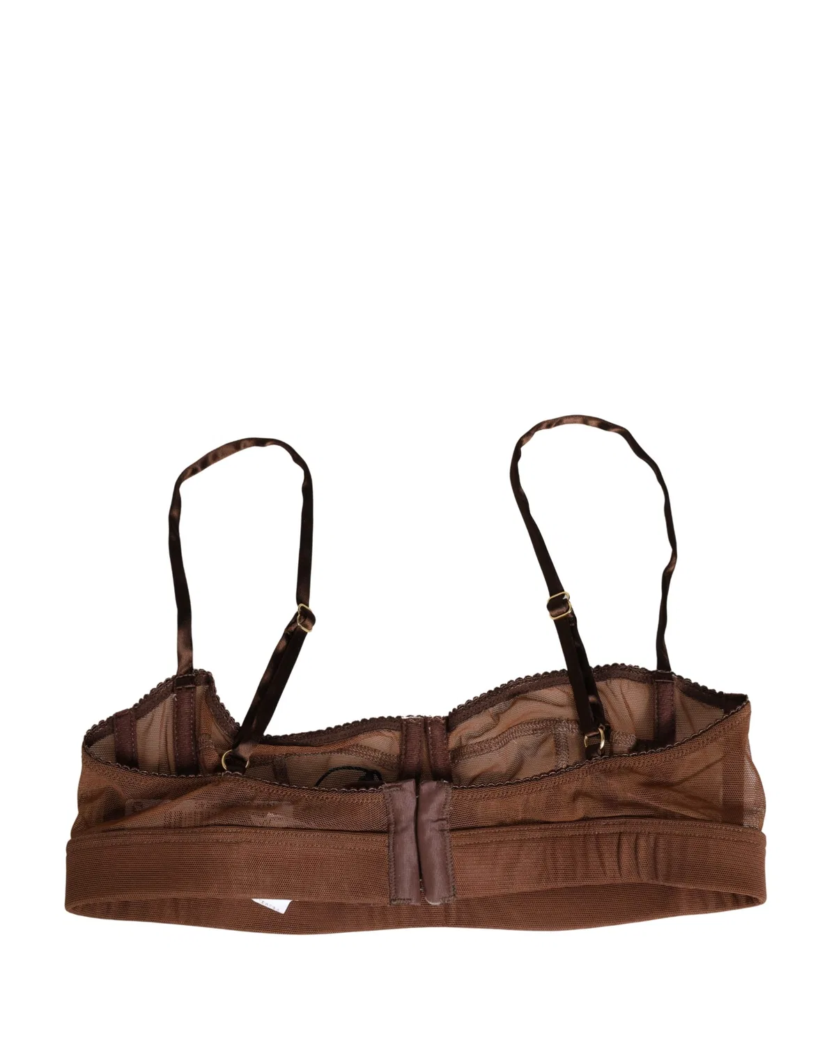Женское бюстгальтер балконет с логотипом Balconnet Bra Dolce & Gabbana, Brown