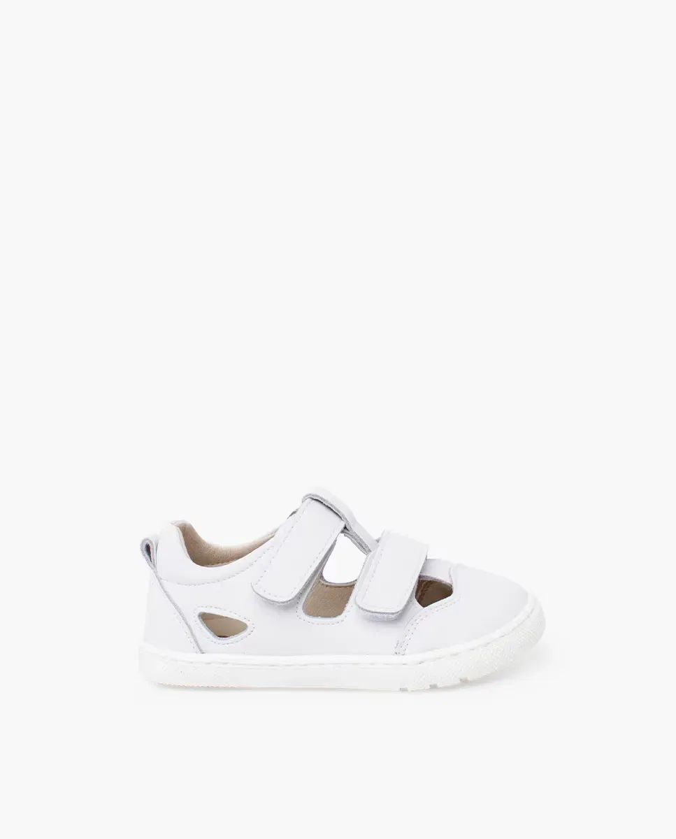 Детские сандалии для девочек с широкой колодкой Barefoot Pisamonas, Blanco