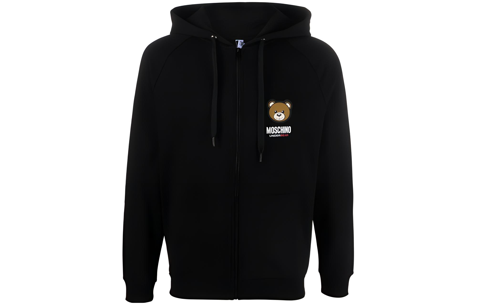 

Толстовка с принтом Leo Teddy MOSCHINO, черная