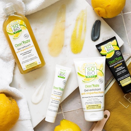 So'Bio Étic Clean'Yuzu Очищающий гель для устранения несовершенств кожи, органический, 200 мл Sobio Etic — фото 2