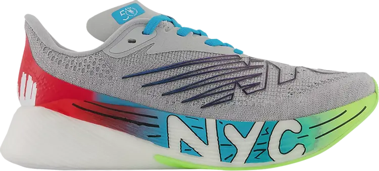 

Кроссовки New Balance Wmns FuelCell RC Elite v2 'NYC Marathon', серый