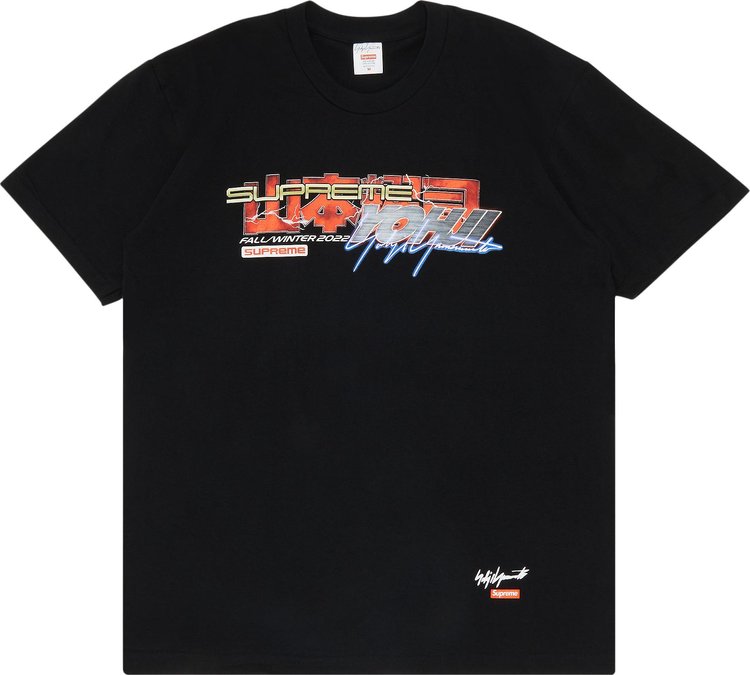 Футболка Supreme x Yohji Yamamoto x TEKKEN Tee 'Black', черный - фото