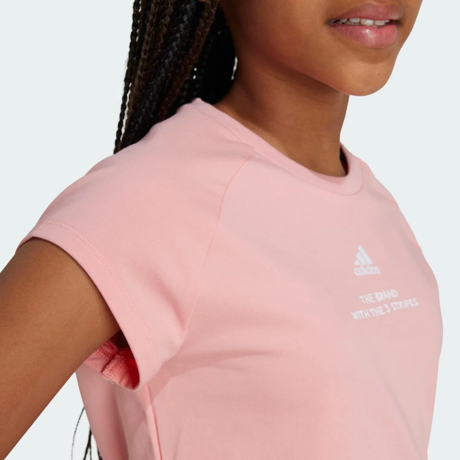 Детская футболка с коротким рукавом Street Jam Kids Short Adidas, Роза Weiss — фото 4