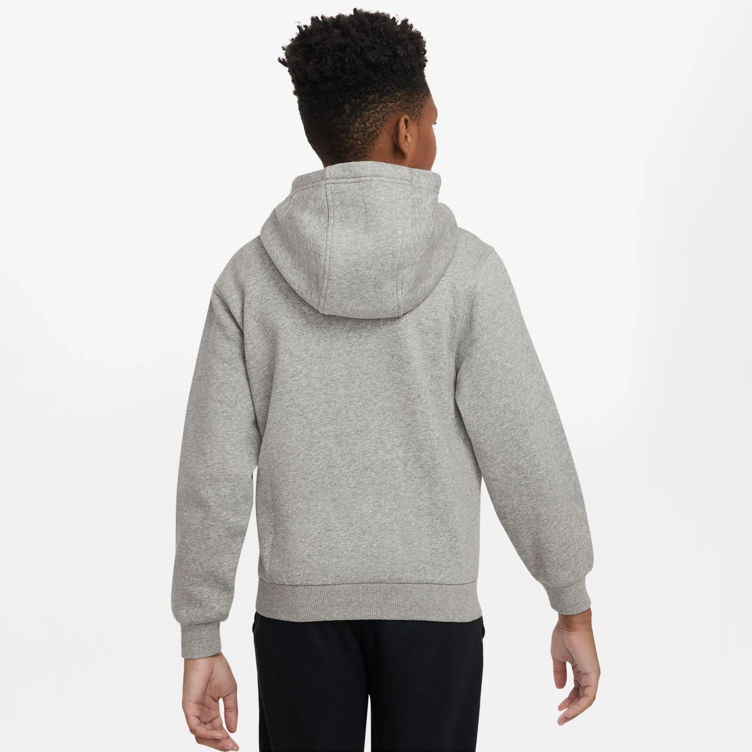 Детское худи с флисом Club Fleece Nike, Grau — фото 2
