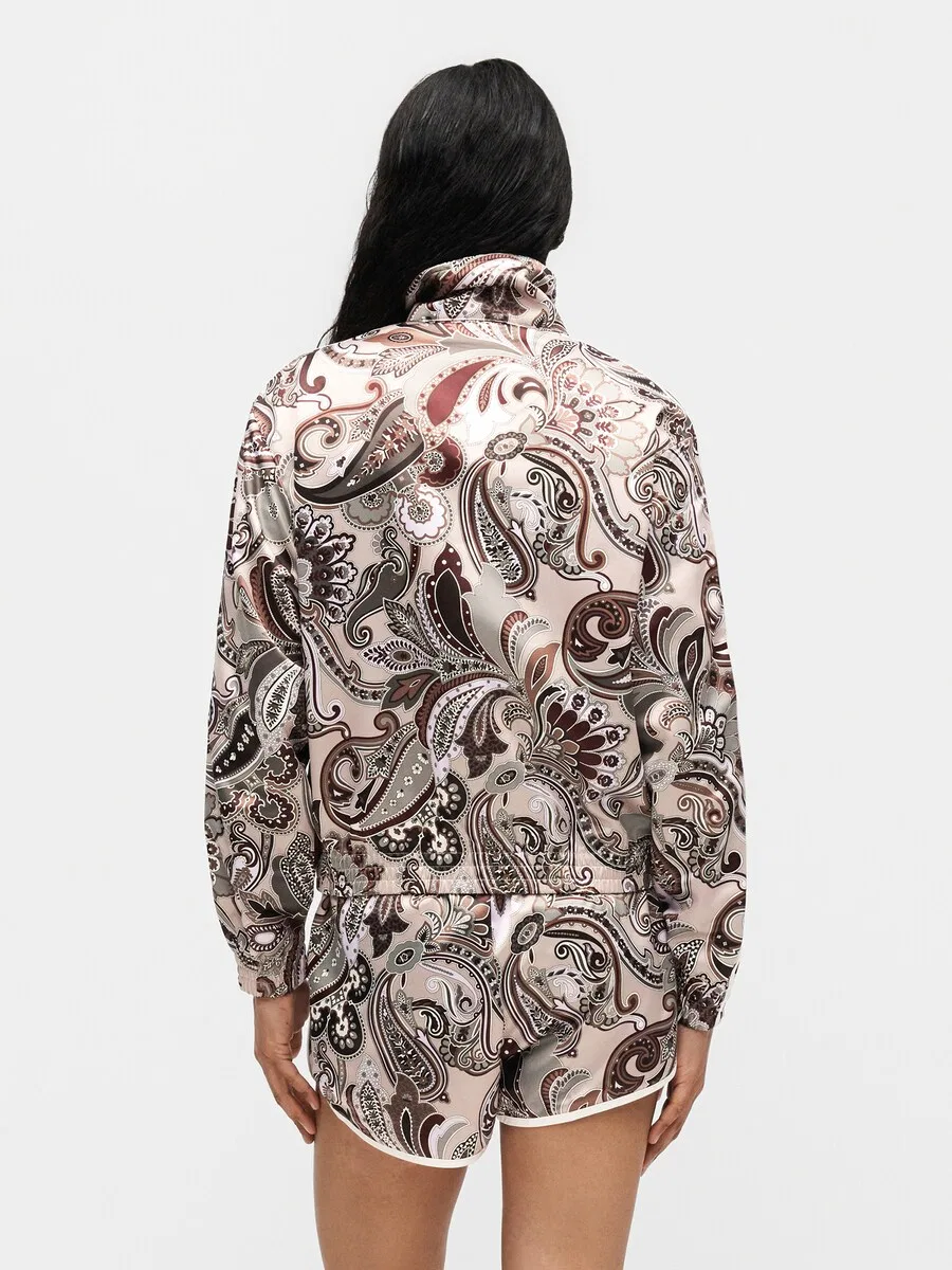 Куртка ADIDAS ORIGINALS Between-Season Jacket 'Liberty London Firebird' коричневого цвета — фото 4