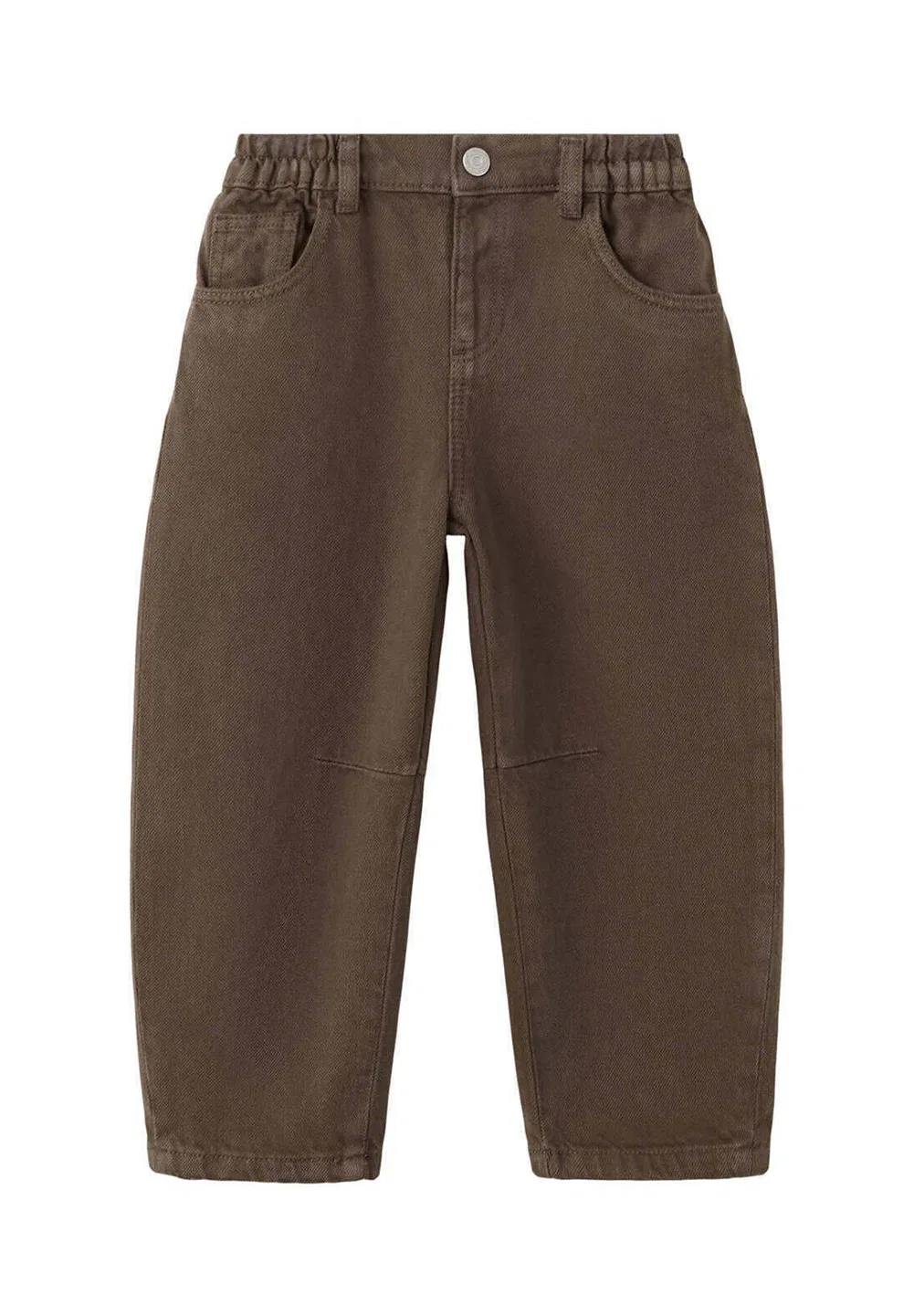 Детские джинсы свободного кроя Mango Kids, Brown