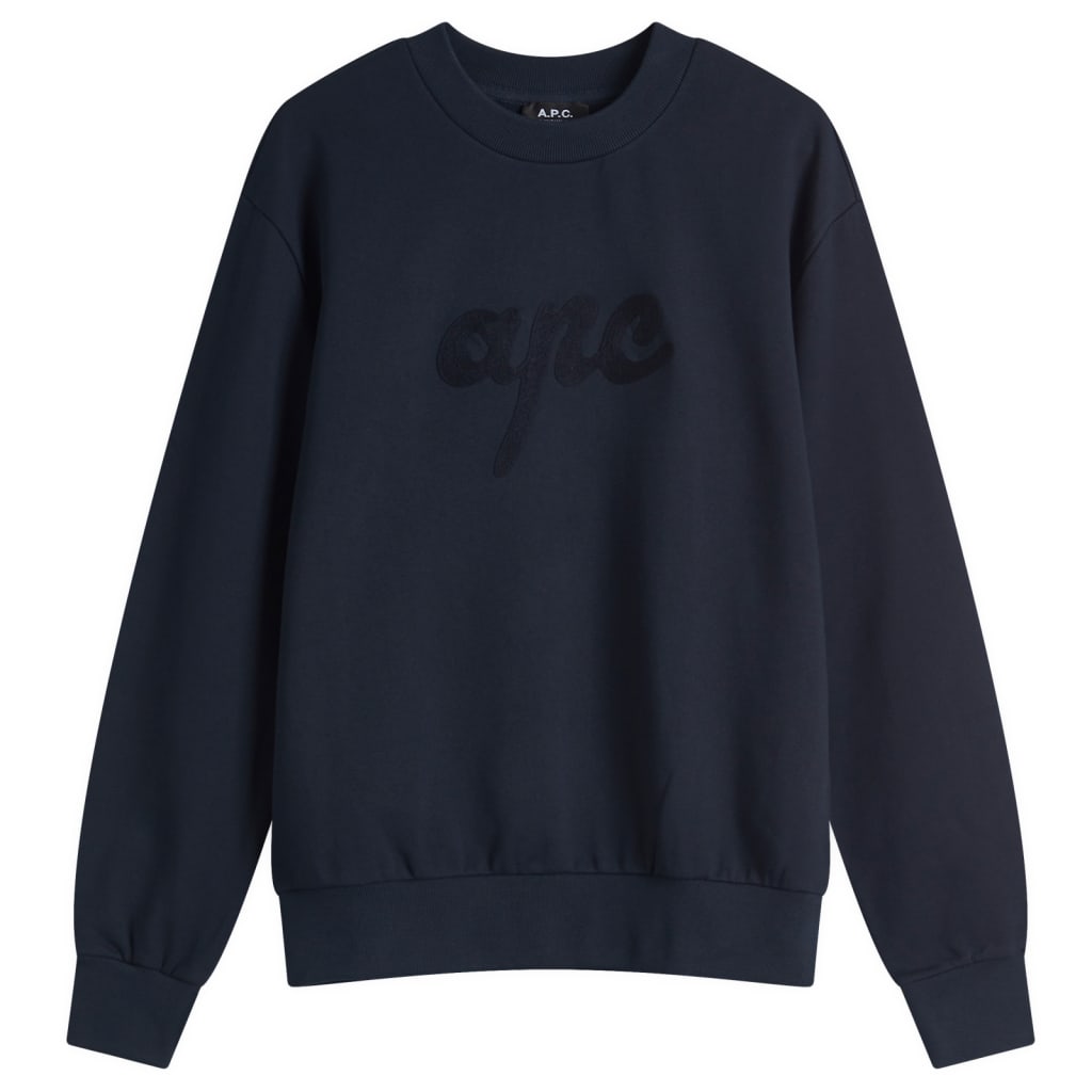

Свитшот с логотипом Ethan A.P.C., синий