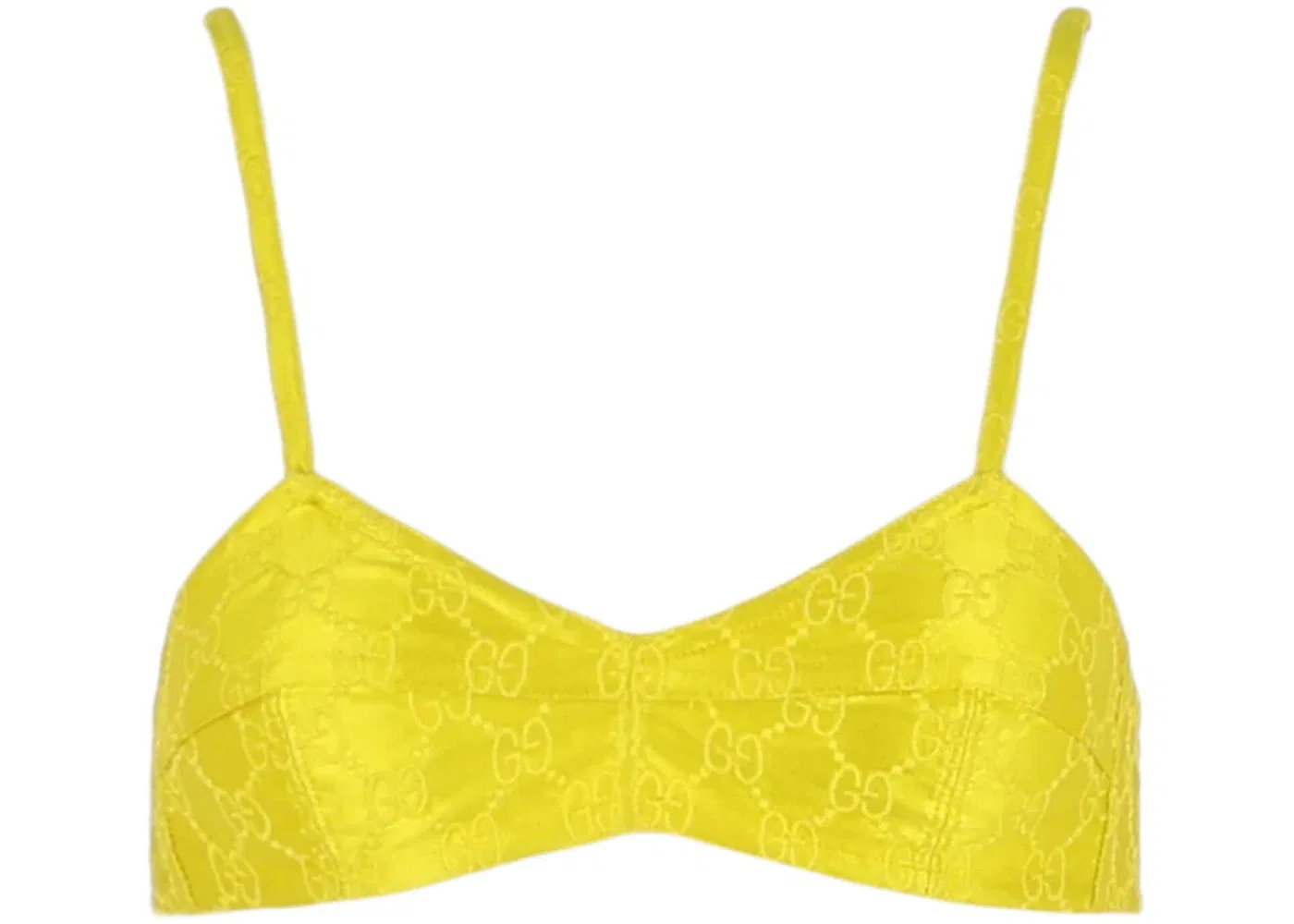 Женский бюстгальтер с вышивкой Gucci, Yellow