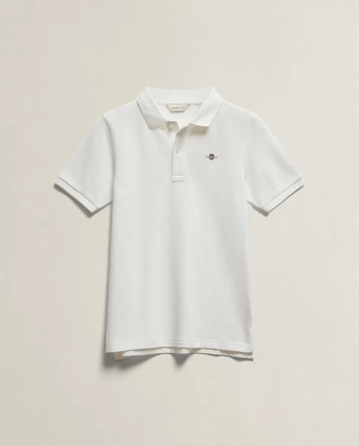 Детский поло для мальчиков хлопковое Gant, Blanco