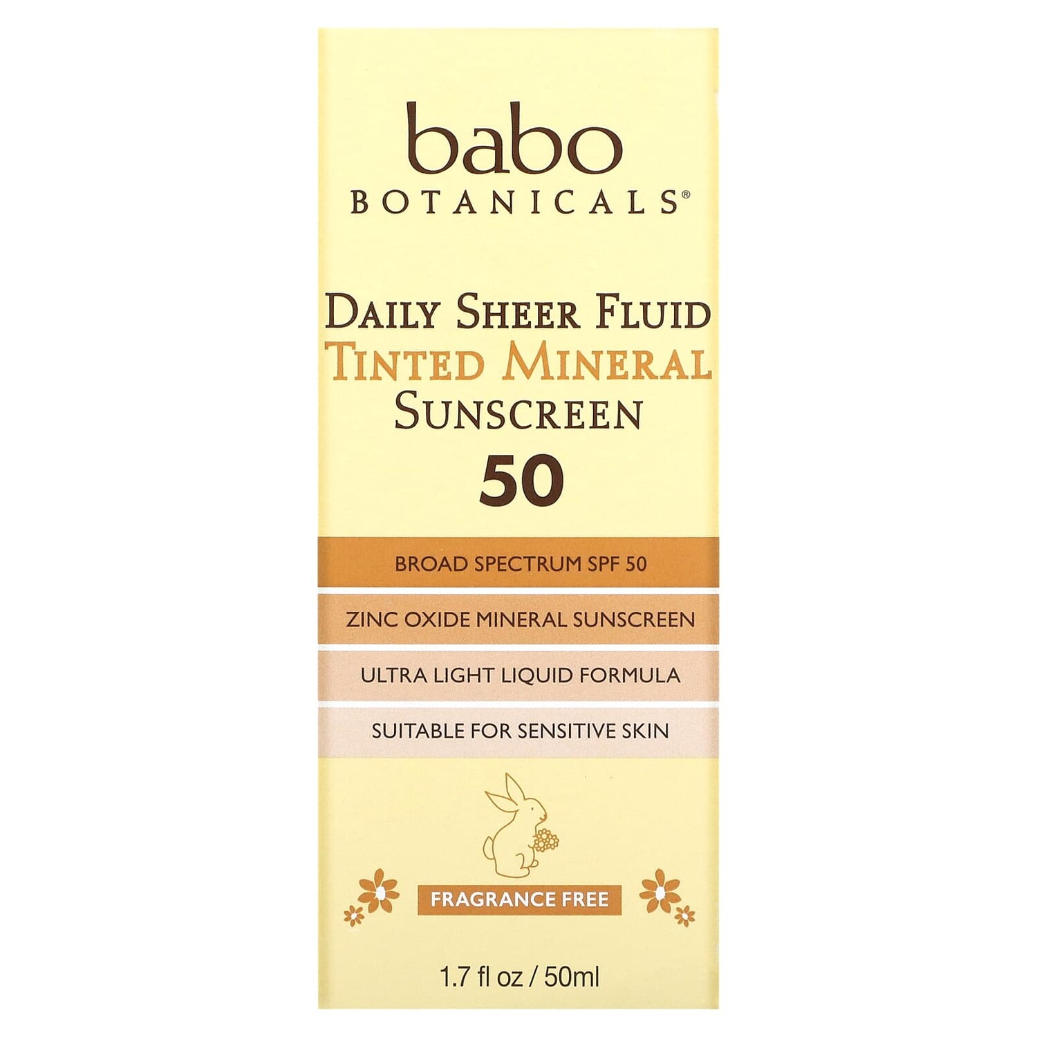 Тонирующее Солнцезащитное Средство Babo Botanicals с минералами, 50 мл — фото 3