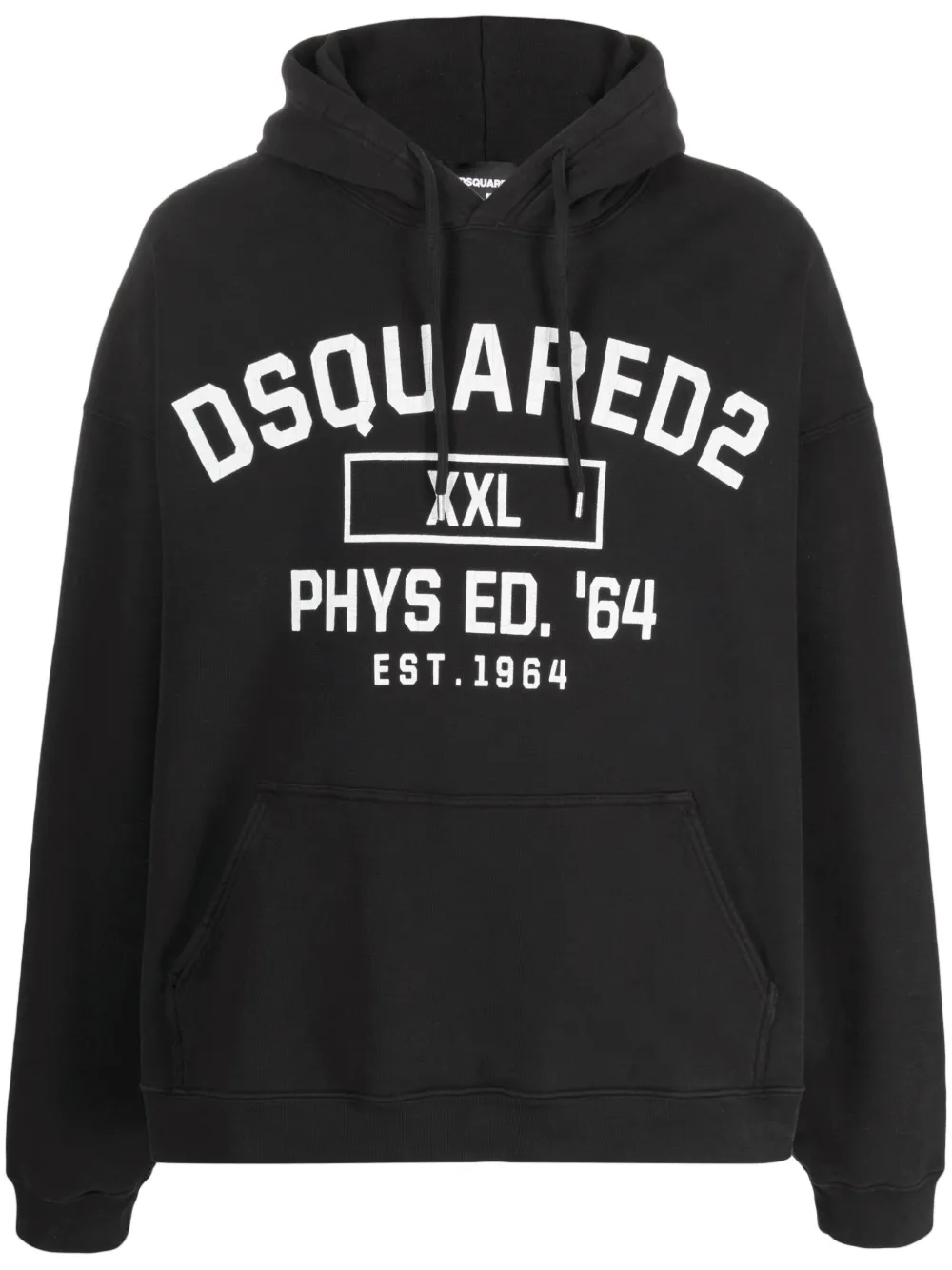 

Худи с логотипом DSQUARED2, черный