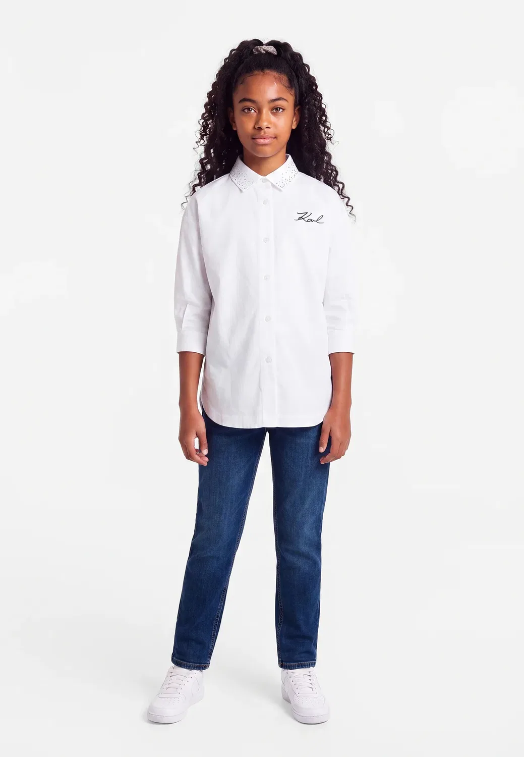 Платье-Рубашка - платье-рубашка Karl Lagerfeld Kids, White