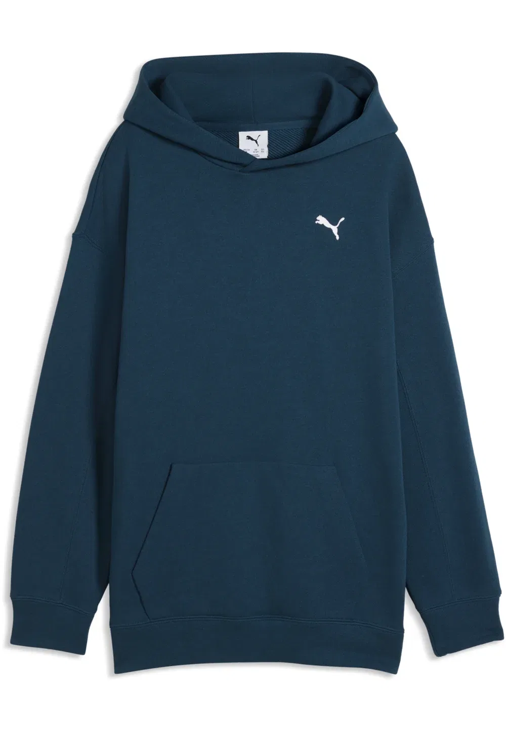 Толстовка Ess с логотипом кошки, свободного кроя, для мальчиков - худи Puma, Midnight Petrol