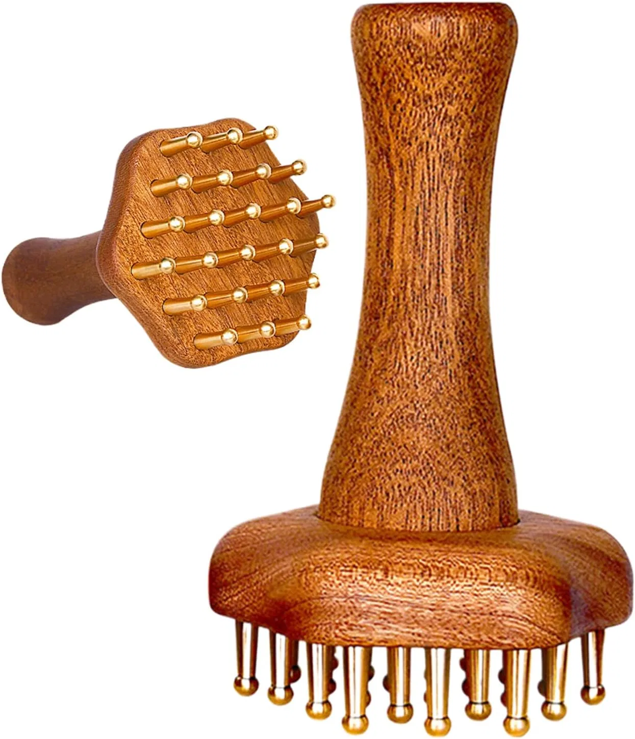 Массажная щетка из латуни, Ergonomic, 15x9x6 см Generisch