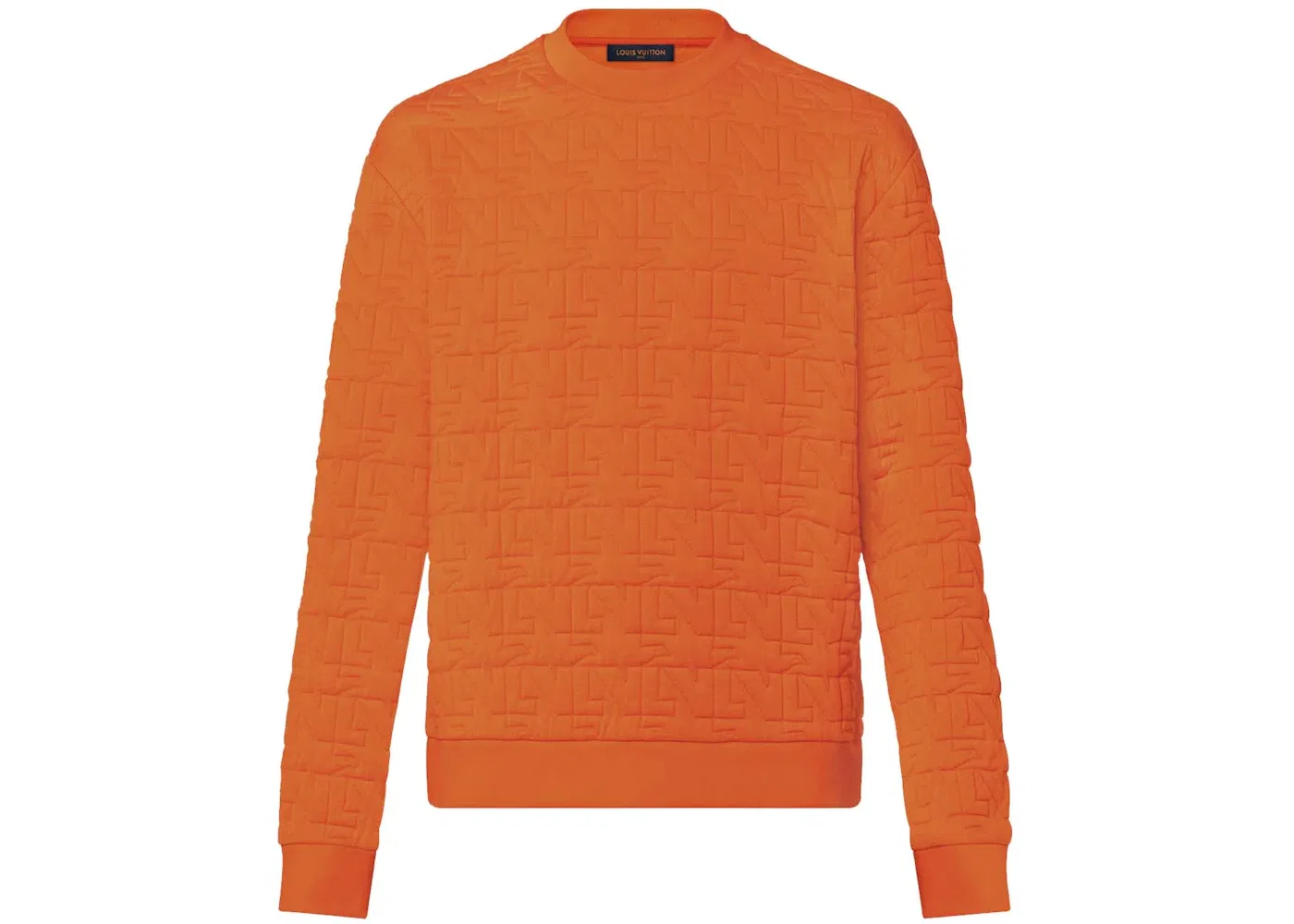 Мужской свитшот с принтом Louis Vuitton LV Doves Quilted Sweatshirt, Cheddar