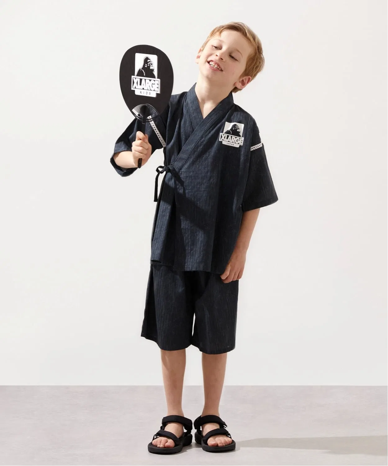 Детское кимоно с принтом OG Gorilla XLARGE KIDS, Charcoal
