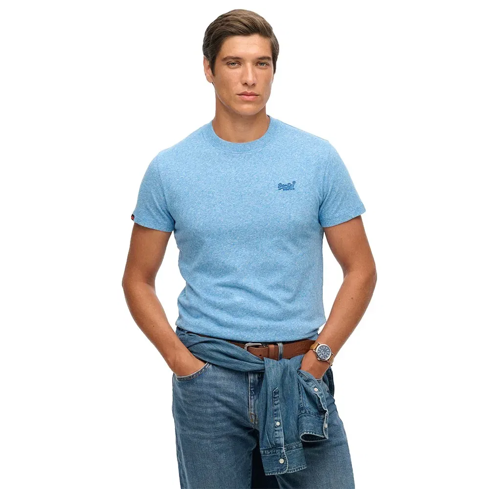 Футболка с вышивкой Vintage Logo Superdry, синий