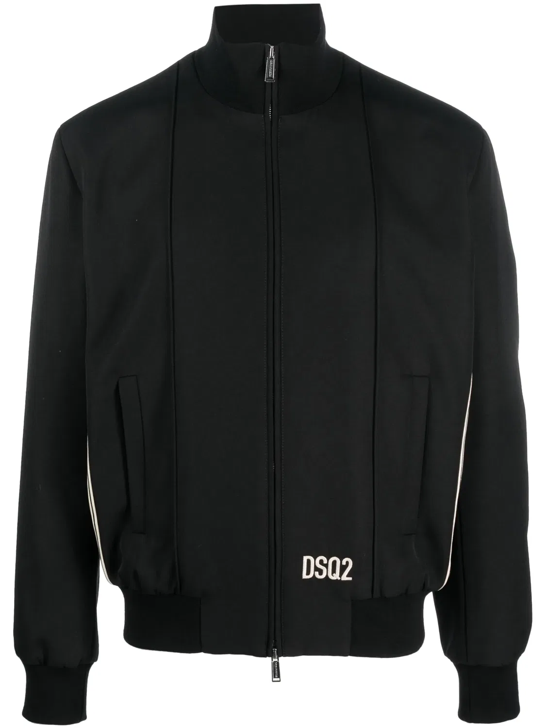 Бомбер с вышитым логотипом DSQUARED2, черный