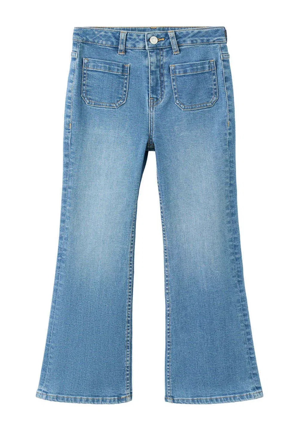 Детские джинсы-клеш Mango Kids, Blue — фото 2