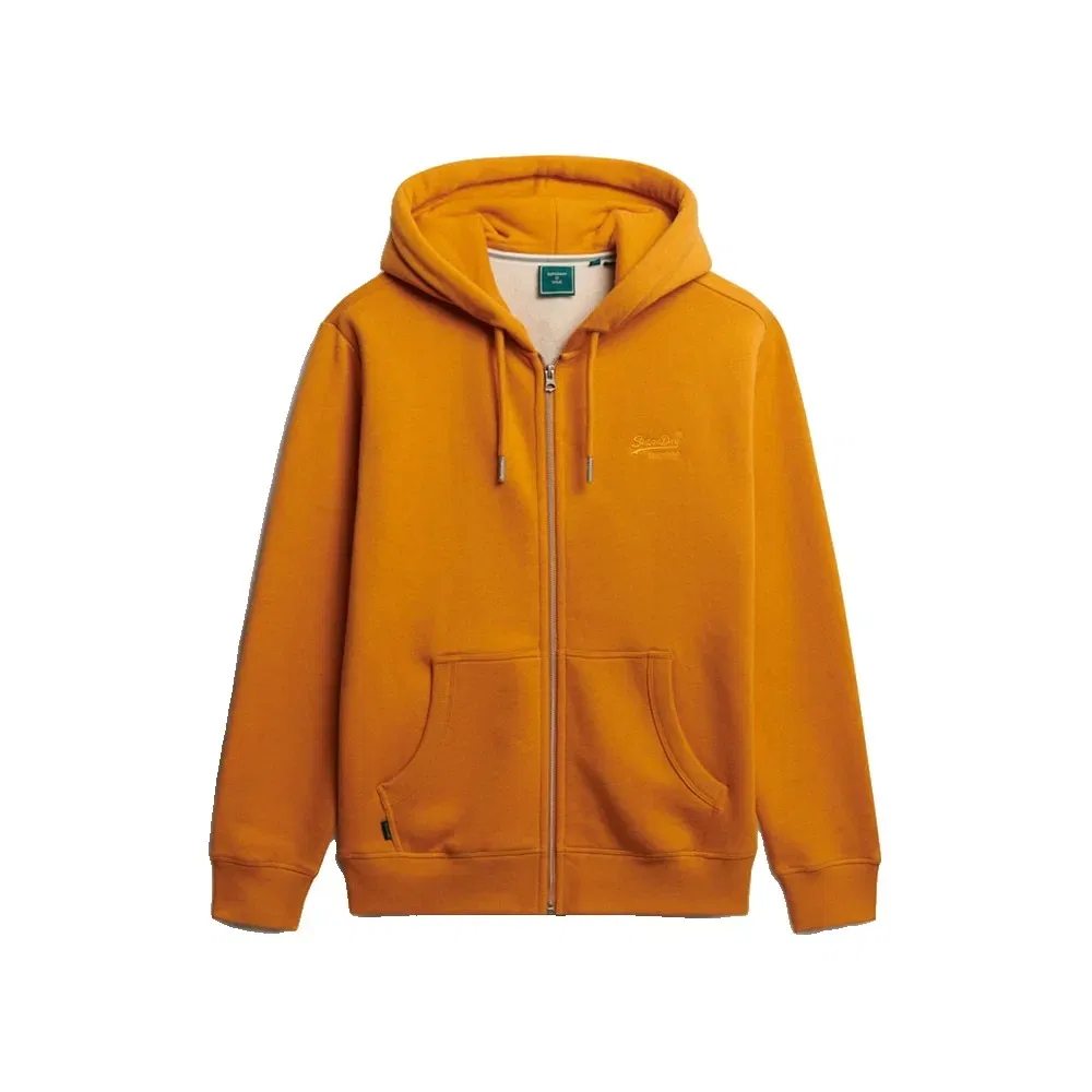 Свитшот с полузастежкой-молнией Vintage Logo Embroidered Superdry, оранжевый