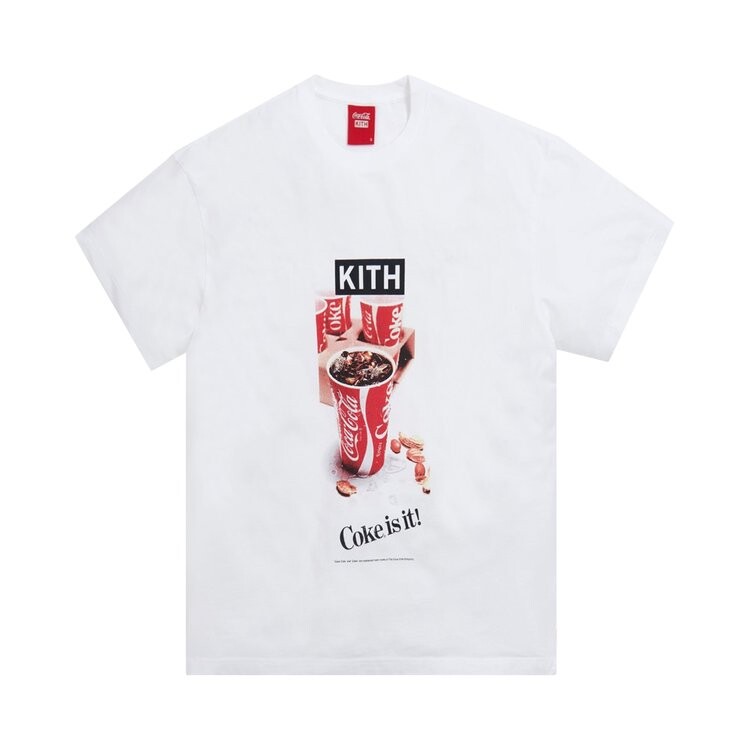 

Футболка Kith x Coca-Cola Ad Vintage Tee 'White', белый