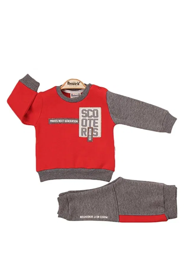 Детский спортивный костюм для мальчиков с капюшоном Scoters Dear Enika, Red