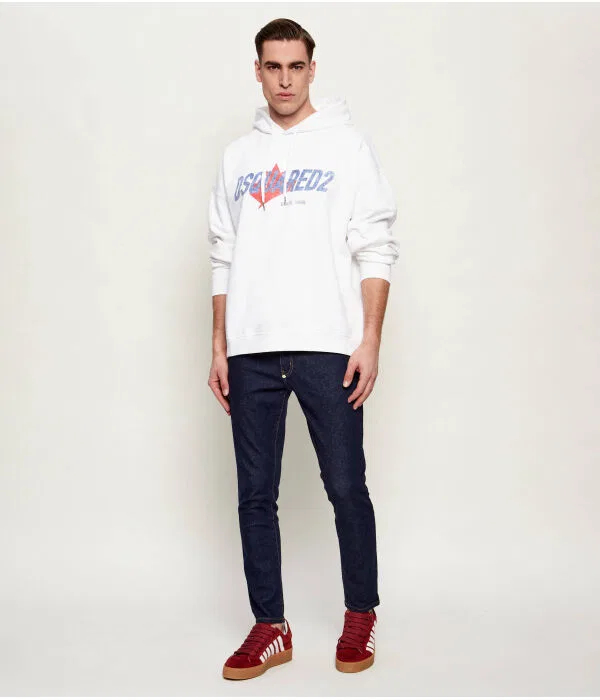 Мужское худи Relaxed Fit Dsquared2, белый — фото 2