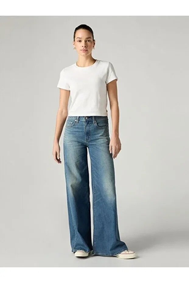 Женские джинсы с широкой штаниной Levi'S, Indigo — фото 2