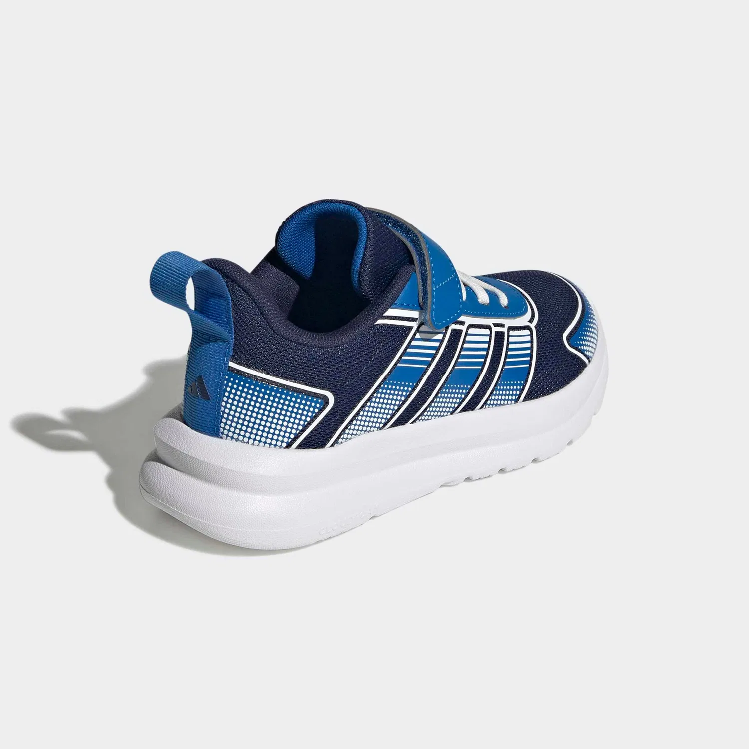 Детские кроссовки на липучке Adidas Sportswear, Dark Blue/Bright Royal/Ftwr White — фото 4