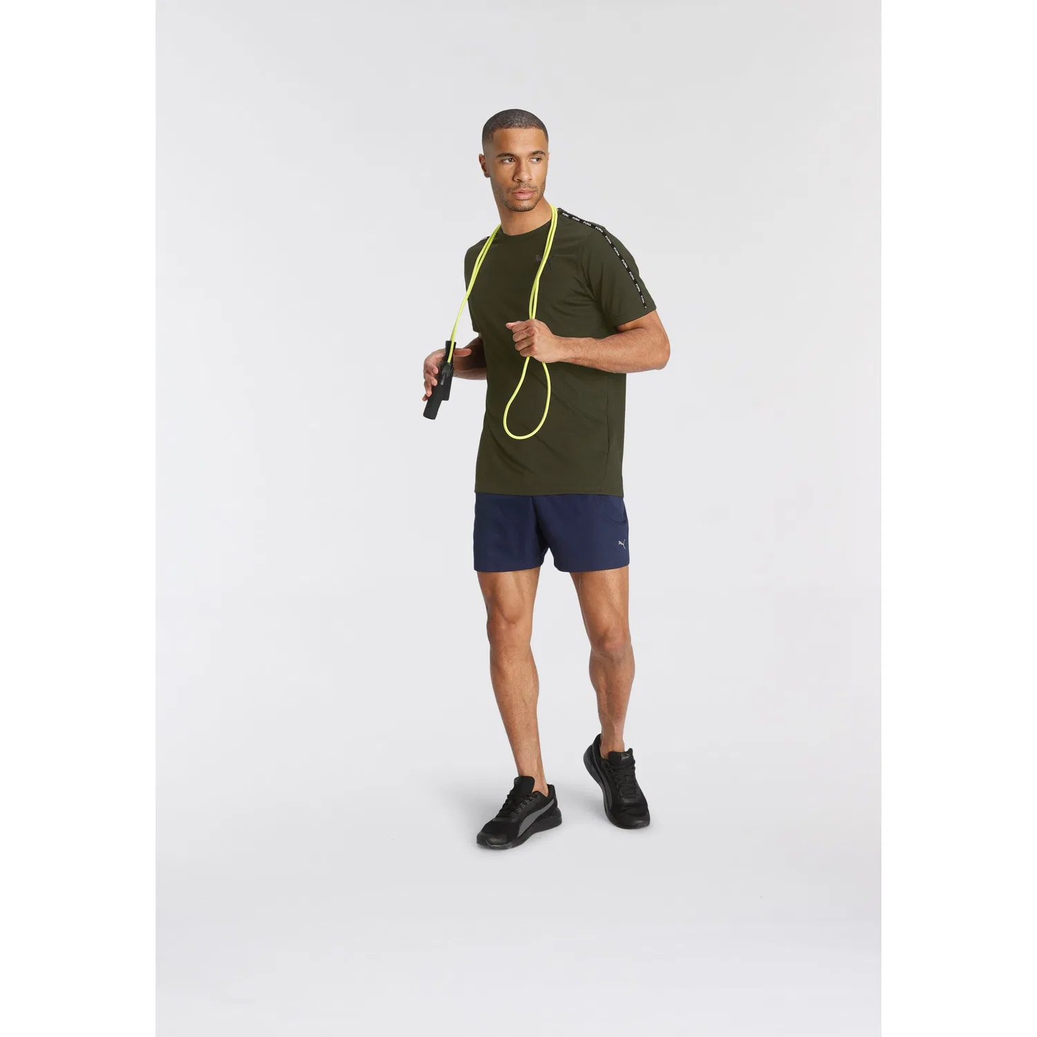 Детская футболка тренировочная PUMA, Dark Olive — фото 3