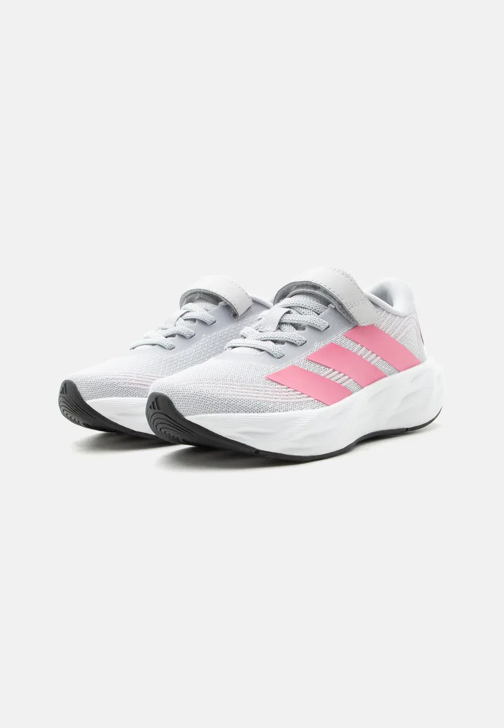 Кроссовки Galaxy 8 EL C унисекс для бега по улицам Adidas Performance, Solid Grey/Pink Fusion/Clear Pink — фото 2