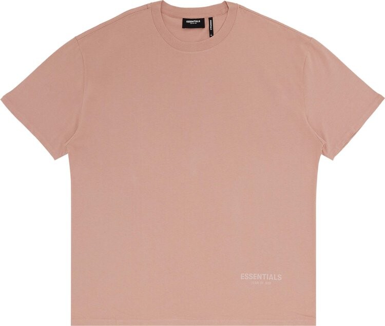 

Футболка Fear of God Essentials 3M Logo Boxy T-Shirt 'Blush', розовый