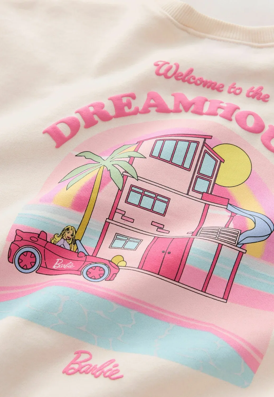 Комплект из толстовки и брюк-клеш - толстовка Next, Barbie Dreamhouse Rainbow — фото 4