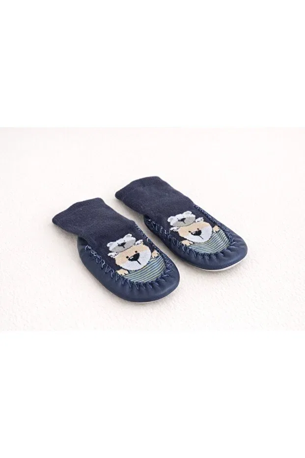 Детские носки для новорожденных хлопковые Minissa Baby Kids, Navy Blue — фото 3