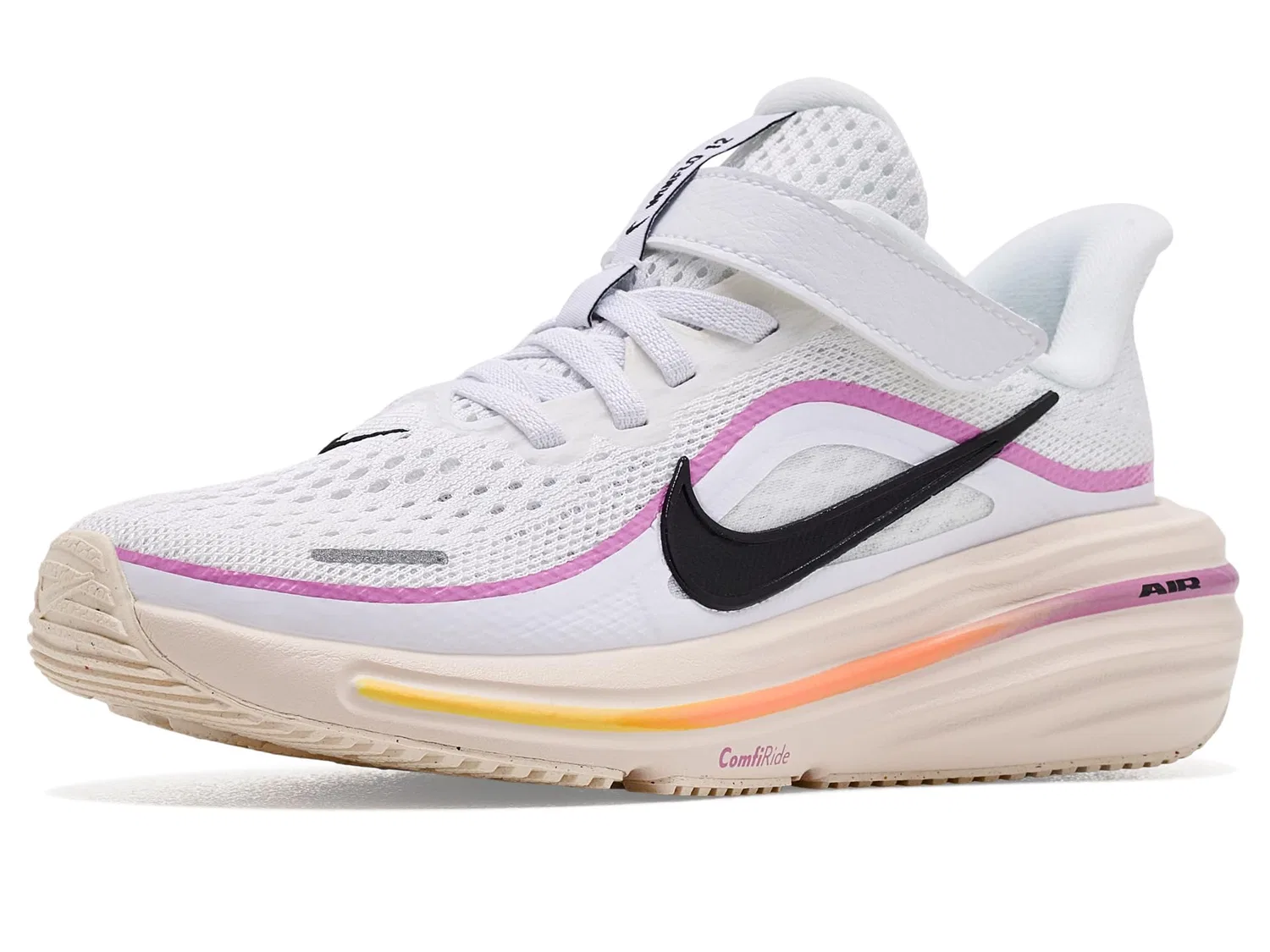 Кроссовки Winflo 12 (для маленьких детей) Nike Kids, White/Black/Light Magenta/Chalk/Tangerine Tint/Orange Pulse