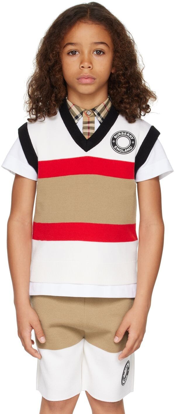 

Детский полосатый жилет Off-White Burberry