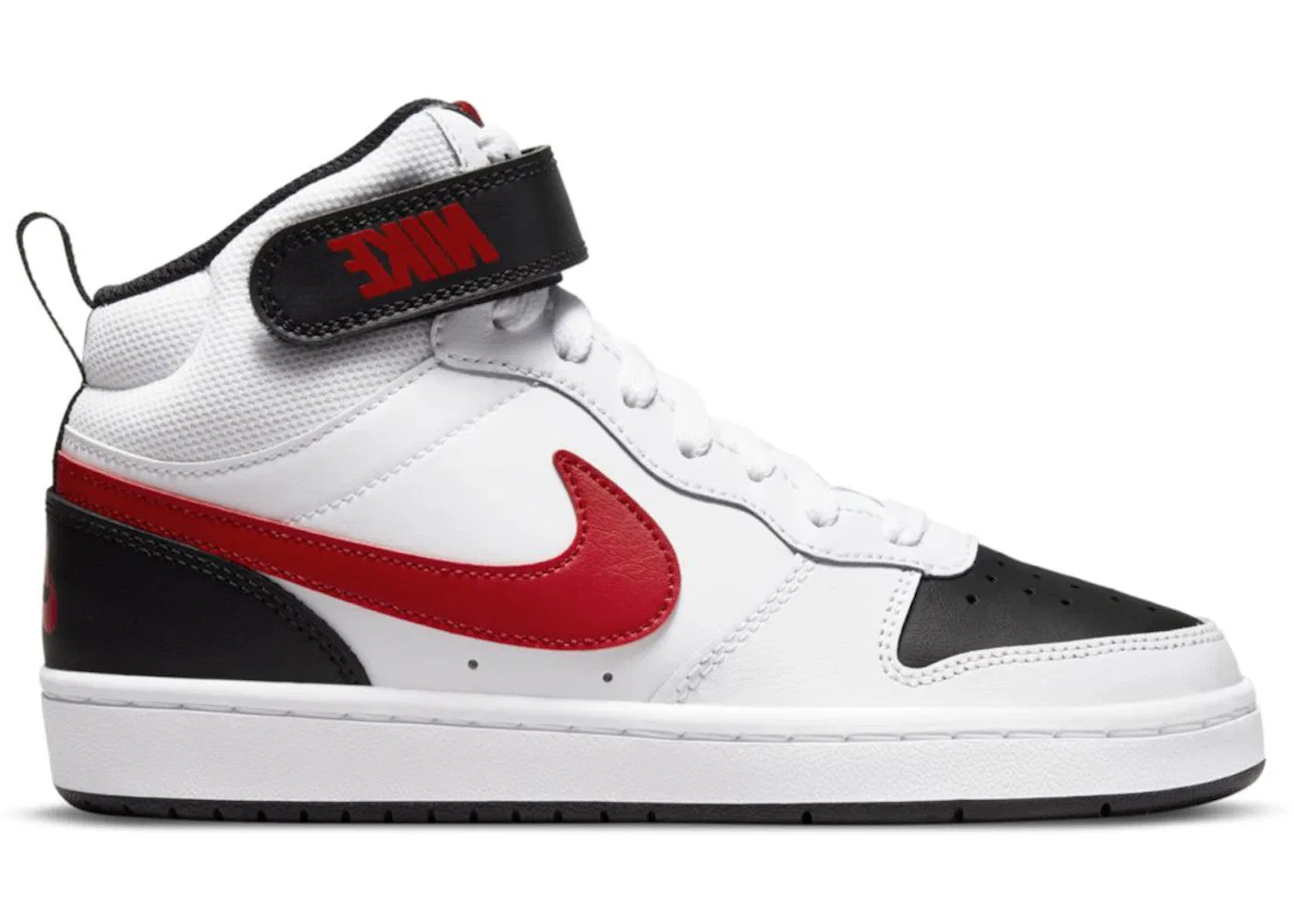 Детские кроссовки Lifestyle Nike Court Borough Mid 2, White/Black/University Red
