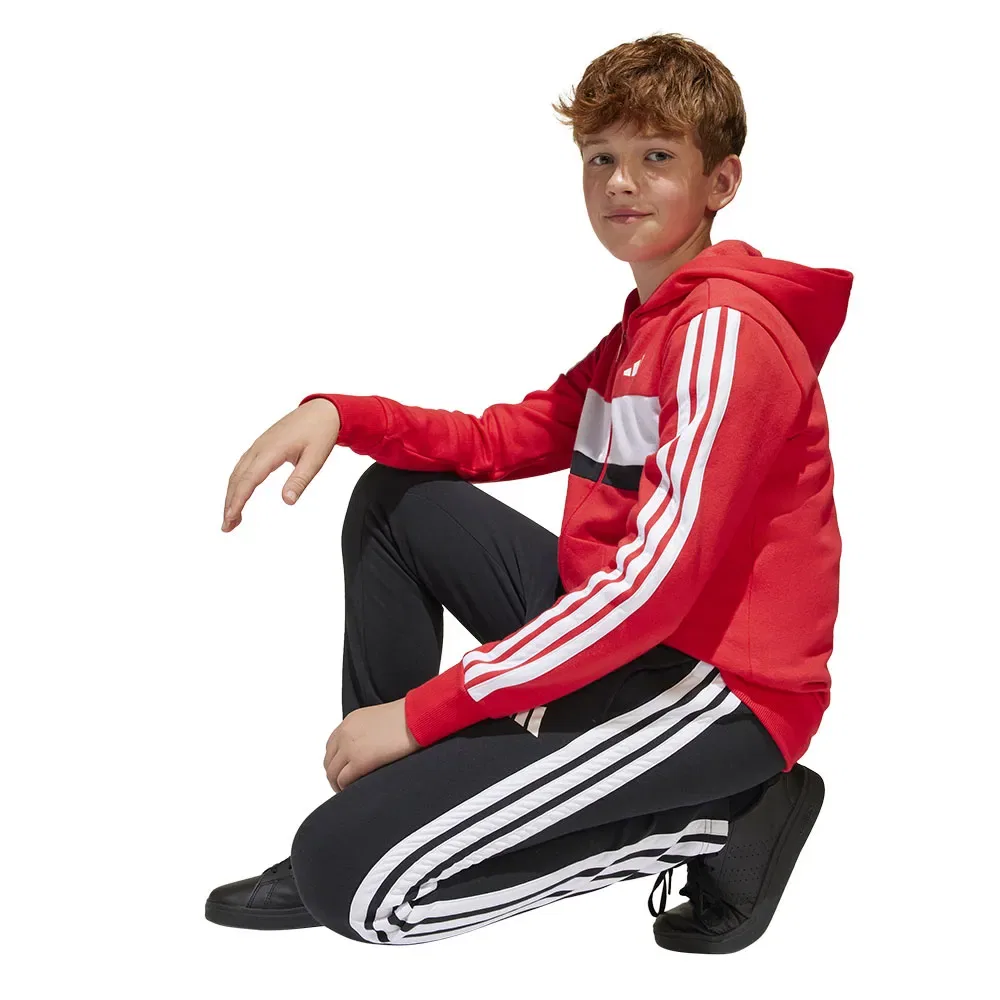 Спортивный костюм из флиса Tiberio 3 Stripes Adidas, красный — фото 2