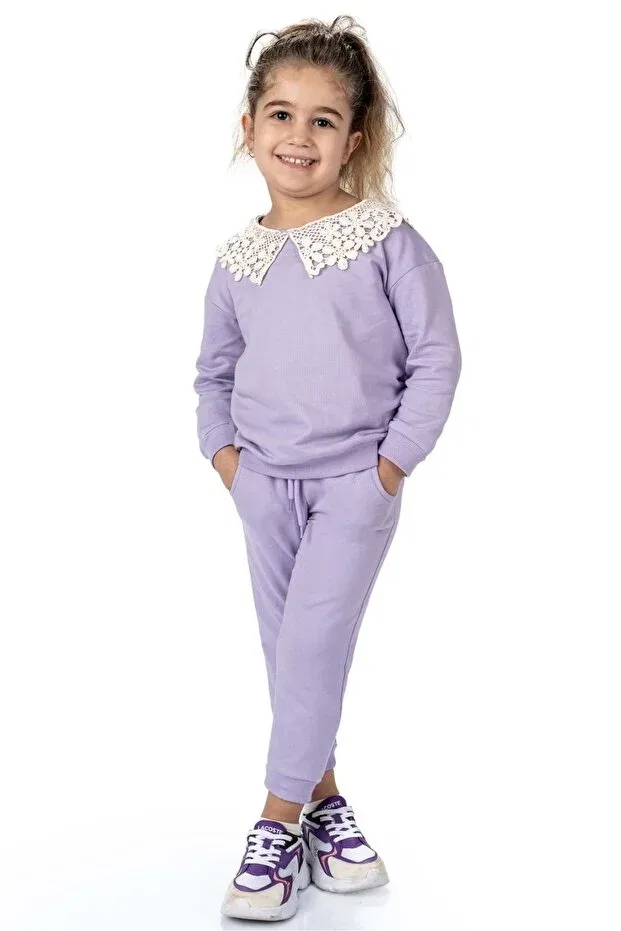 Детский спортивный комплект для девочек с принтом Mnk Baby&Kids, Lila