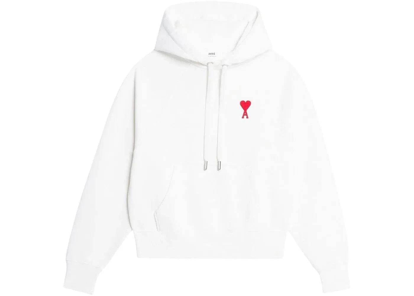 Мужской худи с принтом Ami de Coeur Ami Paris, White/Red