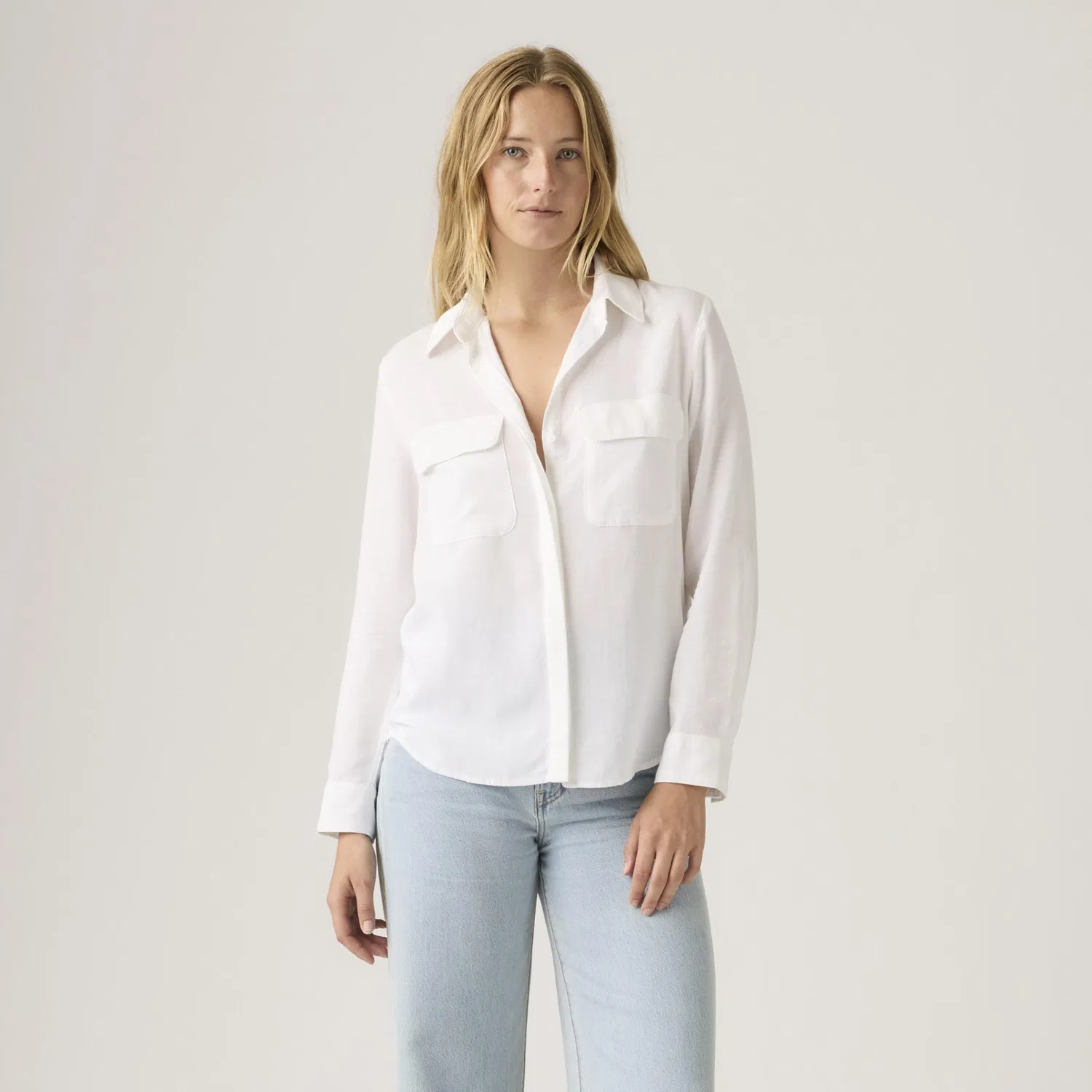 Женская рубашка с принтом Elaine Utility Levi's, White — фото 4