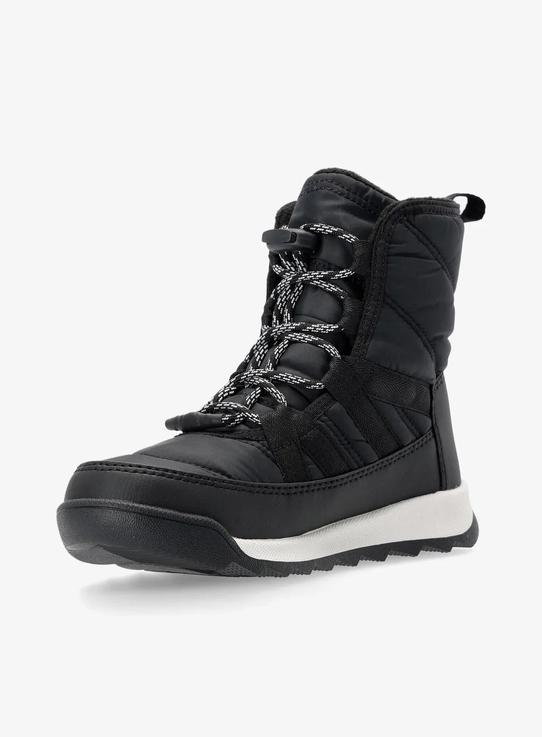 Детские зимние ботинки с высоким голенищем Sorel Youth Whitney II Plus Lace, Schwarz — фото 4