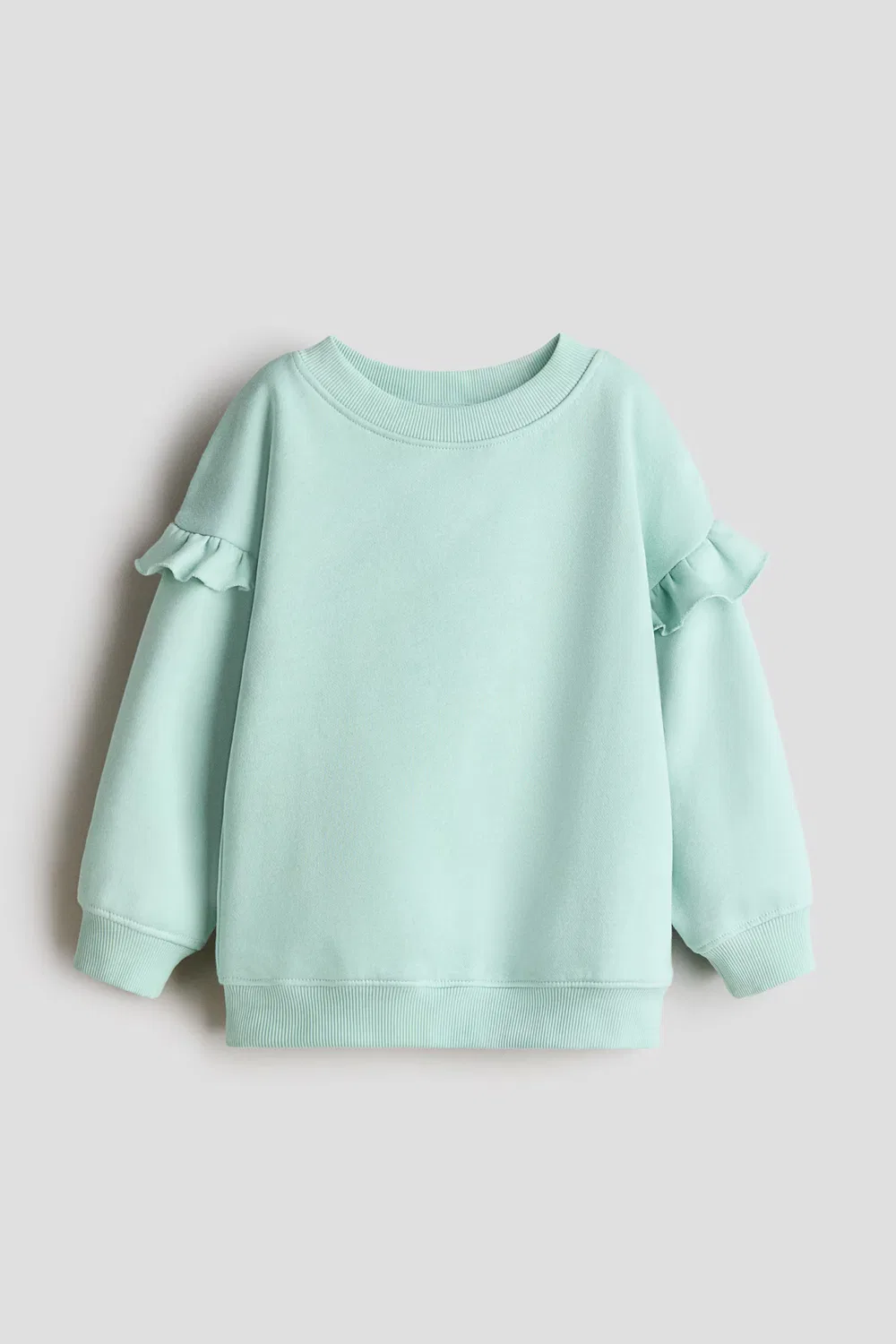 Толстовка с оборками H&M, Mintgrün