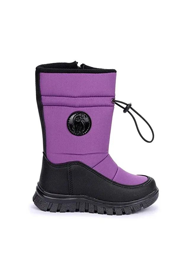 Детские снежные ботинки для девочек водонепроницаемые Cool, Purple